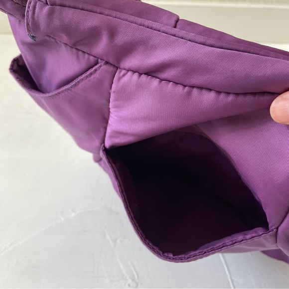 Travelon Purple Hobo Zip Crossbody 5 Point Anti Theft Purse Travel Bag - Picture 6 of 11